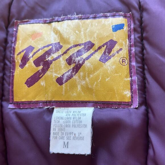 Vintage 90s Izzi Sik Coat Nylon Puffer Shiny Jacket Large Nineties M Video - Picture 7 of 10
